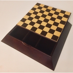 Bàn cờ vua Bombay Wooden Chess with Checkers