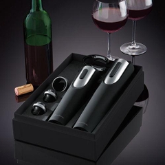 Bộ mở rượu và hút chân không tự động Brookstone Wine Set