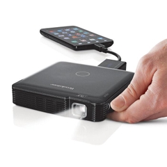 Máy chiếu mini dùng pin sạc Brookstone Pocket Projector 85 lumens