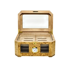 Hộp bảo quản cigar Dos Caballos Palacio Burl Wood Humidor - 150 điếu