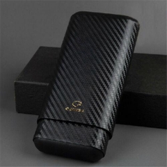 Ống đựng cigar 3 điếu Cohiba Carbon Fiber Black Label 3 Finger Cigar Case