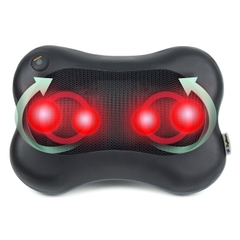 Máy mát xa toàn thân, nhỏ gọn Zyllion Shiatsu Massage Pillow with Heat ZMA-13-BK