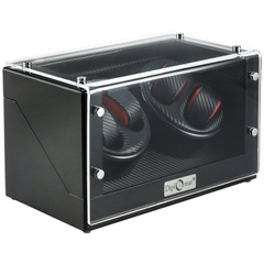 Hộp đựng đồng hồ cơ 4 chiếc Diplomat Quad Black Wood Finish Watch Winder 31-476