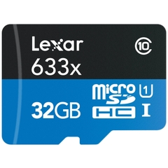 Thẻ nhớ Lexar 633x 32GB microSDHC with USB 3.0 Adapter