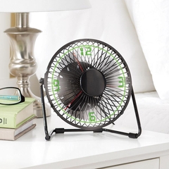 Quạt Brookstone Clock Fan with Floating LED Time Display