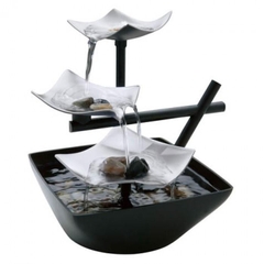 Bộ phong thuỷ HoMedics WFL-SLVS Envirascape Silver Springs Illuminated Relaxation Fountain