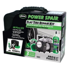 Bộ bơm vá lốp ô tô mini Slime 70004 Power Spair 48 Piece Tire Repair Kit