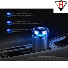 Máy lọc mùi thuốc lá, ẩm mốc, mùi hôi xe hơi, Car Ionizer Air Purifier