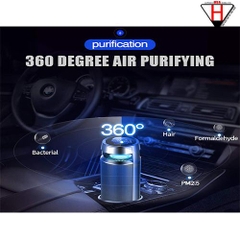 Máy lọc mùi thuốc lá, ẩm mốc, mùi hôi xe hơi, Car Ionizer Air Purifier