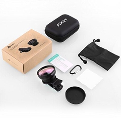 Ống lens chụp ảnh cho Smartphone Aukey PL - WD06 2 in 1 Combo