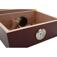 Hộp đựng cigar Mantello Humidor Royale Glasstop - 25 điếu