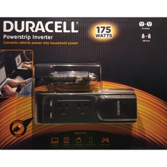 Bộ chuyển điện trên ô tô Duracell Powerstrip Inverter 175W with USB port (DRINVPS175)