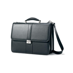 Túi xách cao cấp Samsonite Leather Flapover Business Case Black