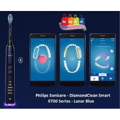 Bàn chải điện Philips Sonicare DiamondClean Smart Professional 9700  (Bluetooth) Lunar