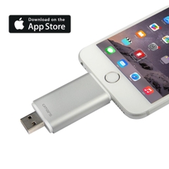 USB cho iPhone, iPad: Omars 64GB Mobile Flash Drive with Lightning Connector