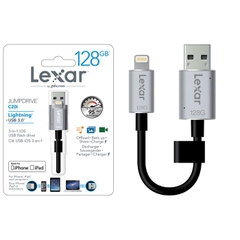 USB cho iPhone, iPad - Lexar JumpDrive C20i OTG for Iphone Ipad 128GB