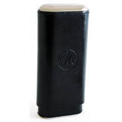 Bao da đựng cigar Mantello Black Leather - 3 điếu