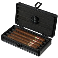 Hộp đựng cigar Visol Setke Black Travel VHUD903 - 4 điếu