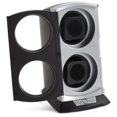 Hộp đựng đồng hồ cơ, 2 chiếc Diplomat Metallic Double Watch Winder 31-401