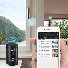 Zmodo pivot 1080p 360 ° Camera 360* tích hợp Loa kết nối với Smartphone