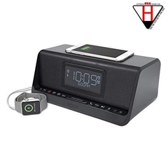 Loa bluetooth kiêm dock sạc không dây Chuẩn Qi, đồng hồ báo thức... iHome iBTW