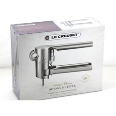 Bộ mở rượu vang cao cấp, chuyên nghiệp Le Creuset Antique Chrome Advanced Lever Corkscrew