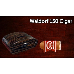 Hộp đựng giữ ẩm cigar Waldorf Arc Shaped Ebony Lacquer - 150 điếu