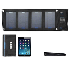 Tấm sạc năng lượng mặt trời thông minh Anker 14W Foldable Dual-port Solar Charger IQ (71ANSCPS)