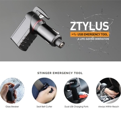 Bộ Sạc xe hơi kèm thiết bị thoát hiểm Ztylus Stinger Plus USB Emergency Escape EDC Tool