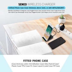 Đế sạc không dây Seneo Fast wireless Charging Stand ( SNPA046AB)