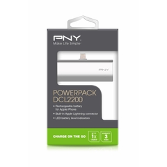 Pin sạc dự phòng cho iPhone: PNY Power Pack 2200 mAh with Lightning Connector DCL2200