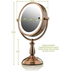 Gương trang điểm 2 mặt có đèn Ovente Lighted Makeup Mirror