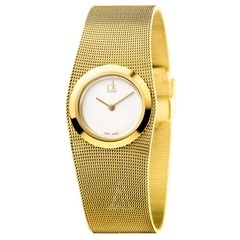 Đồng hồ đeo tay nữ mạ vàng Calvin Klein K3T23526