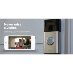 Chuông cửa thông minh kèm camera không dây Ring Wi-Fi Video Doorbell