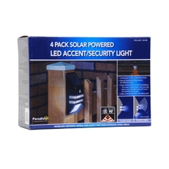 Đèn năng lượng mặt trời 4 Pack Solar Powered LED Accent/Security Light
