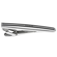 Kẹp cà vạt MontBlanc Tie Bar, Meisterstuck Steel with Black Laquer Inlay 107592