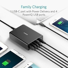 Củ sạc Anker USB Type-C Premium 5-Port 60W Powerport+