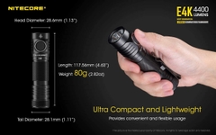 Đèn Pin Mini siêu sáng NITECORE E4K