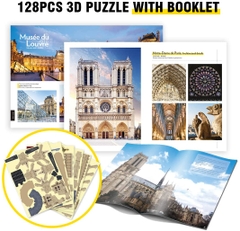 Bộ lắp ghép 3D CubicFun National Geographic Notre Dame de Paris Architecture