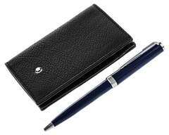 Set bút bi và ví da đựng thẻ Montblanc