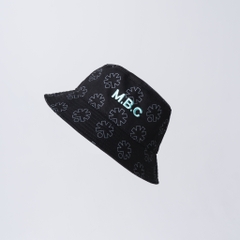 M.B.C, Pattern Bucket Hat - Black