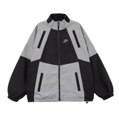 M.B.C Color-block Windbreaker Jacket - Black