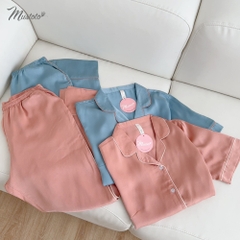 MB18 | Bộ Đồ Mặc Nhà Pijama Lụa Dài Mustoto