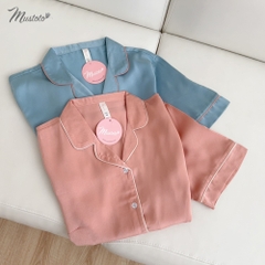 MB18 | Bộ Đồ Mặc Nhà Pijama Lụa Dài Mustoto