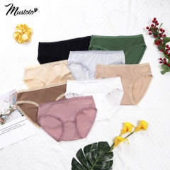 MQ30 | Quần Lót Nữ Lưng Thấp Viền Ren Microfiber