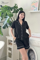 MB22 | Bộ Đồ Mặc Nhà Lụa Trơn Pijama