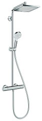 Sen cây bát vuông cao cấp nhập khẩu Đức Hansgrohe Crometta E240 2 xả | 27271000