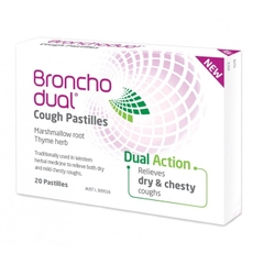 Viên ngậm ho tác động kép Bronchodual Cough Pastilles Dual Action