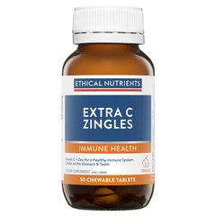 Viên nhai tăng cường sức đề kháng Ethical Nutrients Extra C Zingles vị Orange 50 viên