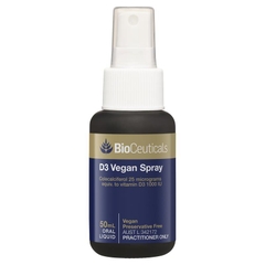Chai xịt Vitamin D3 hỗ trợ hấp thụ canxi Bioceuticals D3 Vegan Spray 50ml